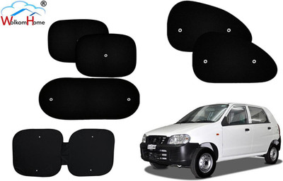WolkomHome Side Window Sun Shade For Maruti Suzuki Alto(Black)