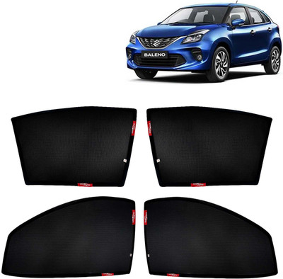 Kingsway Side Window, Rear Window Sun Shade For Maruti Suzuki Baleno(Black)