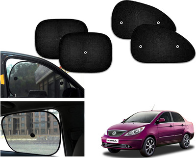 PEEPS STORE Side Window Sun Shade For Tata Manza(Black)