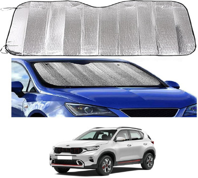 ROSHNEER ENTERPRISES Windshield Sun Shade For Kia Sonet(Silver)