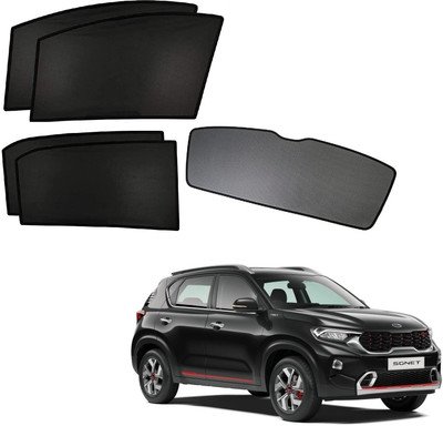 KOZDIKO Side Window, Rear Window Sun Shade For Kia Sonet(Black)
