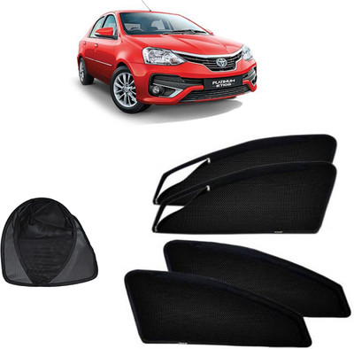 KOZDICAR Side Window Sun Shade For Toyota Etios(Black)