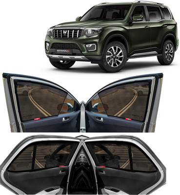 Kingsway Side Window Sun Shade For Mahindra New Scorpio(Black)