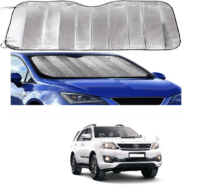 ROSHNEER ENTERPRISES Windshield Sun Shade For Toyota Fortuner(Silver)