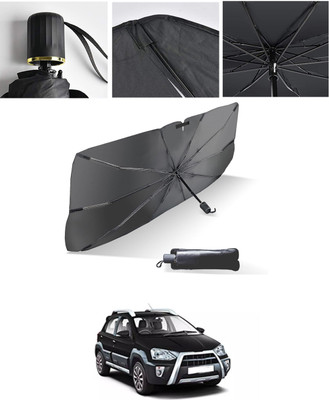 AYW Windshield Sun Shade For Maruti Suzuki Esteem(Black, Silver)