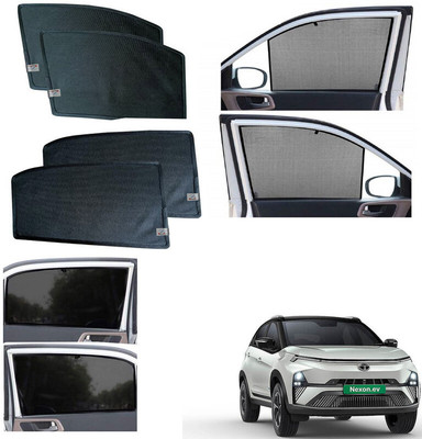 WolkomHome Side Window Sun Shade For Tata Nexon EV(Black)