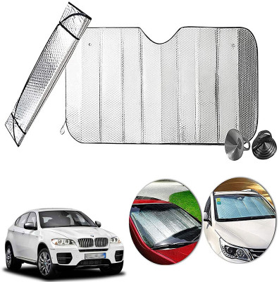 AUTO PEARL Dashboard, Windshield Sun Shade For BMW X5(Silver)
