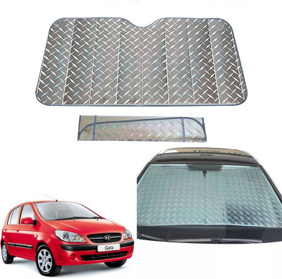 AUTO PEARL Dashboard, Windshield Sun Shade For Hyundai Getz(Grey)