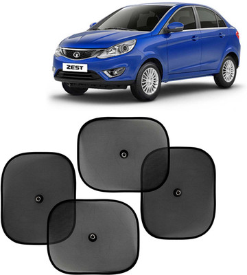 Kingsway Side Window, Rear Window, Windshield Sun Shade For Tata Zest(Black)