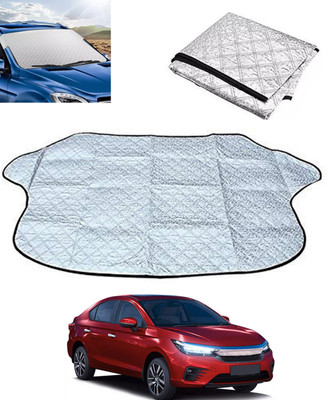 MSNP Windshield Sun Shade For Honda Universal For Car(Silver)