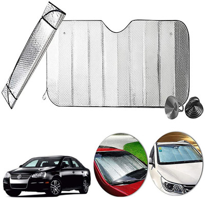 AUTO PEARL Dashboard, Windshield Sun Shade For Volkswagen Jetta(Silver)