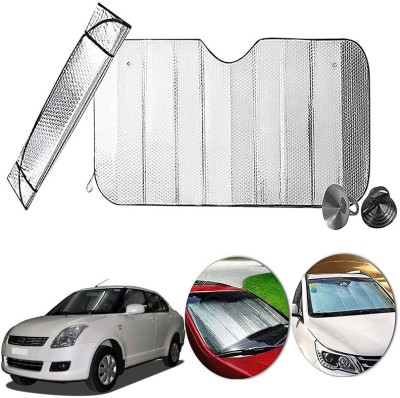 AUTO PEARL Dashboard, Windshield Sun Shade For Maruti Suzuki Swift Dzire(Silver)