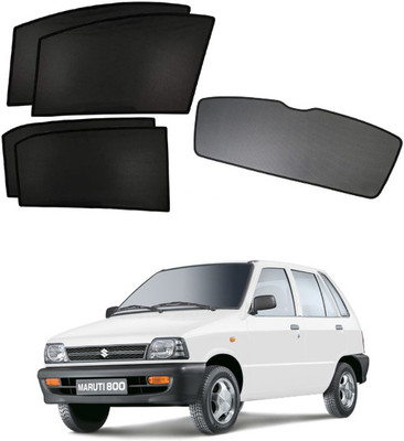 RAKRISH Rear Window, Side Window Sun Shade For Maruti Suzuki 800(Black)