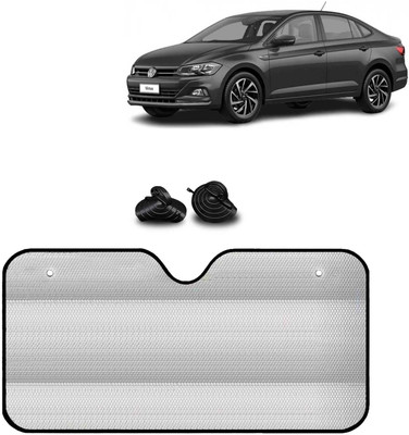 Kingsway Windshield, Dashboard, Rear Window Sun Shade For Volkswagen Virtus(Silver)