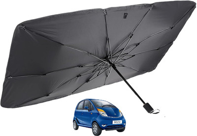 MOCKHE Windshield Sun Shade For Tata Nano(Silver)