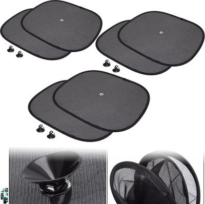 Pious Side Window Sun Shade For Skoda Laura, Universal For Car(Black)