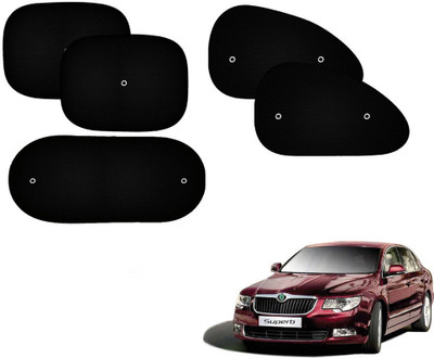 Automotive Prist Side Window Sun Shade For Skoda Superb(Black)