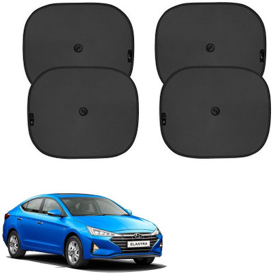 SPREADX Side Window, Rear Window Sun Shade For Hyundai Elantra(Black)