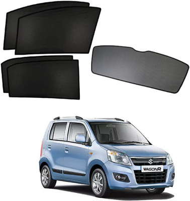 RAKRISH Rear Window, Side Window Sun Shade For Maruti Suzuki WagonR(Black)