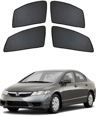 PEEPS STORE Rear Window Sun Shade For Honda Civic(Black)