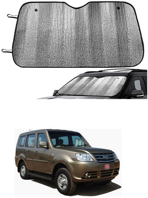 GONAMA Windshield Sun Shade For Tata Sumo Grande(Silver)