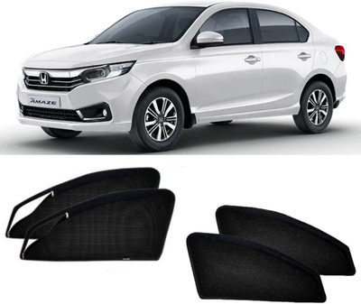 GATIMAN Side Window, Rear Window Sun Shade For Honda Amaze(Black)
