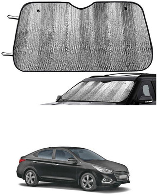 GONAMA Rear Window Sun Shade For Hyundai Verna(Silver)
