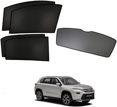 AuTO ADDiCT Side Window, Rear Window Sun Shade For Toyota Urban Cruiser(Black)