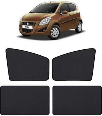 TOP VECHILE Rear Window, Side Window Sun Shade For Maruti Suzuki Ritz(Black)