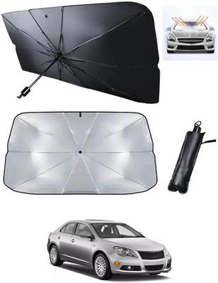 MATIES Windshield Sun Shade For Maruti Suzuki Kizashi(Black, Silver)