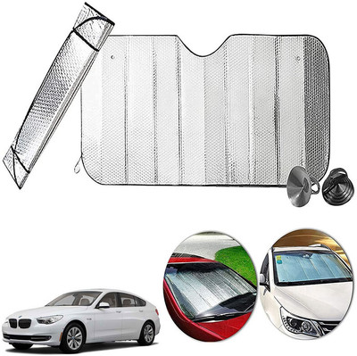 AUTO PEARL Dashboard, Windshield Sun Shade For BMW 5 Series(Silver)