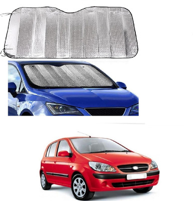 ROSHNEER ENTERPRISES Windshield Sun Shade For Hyundai Getz(Silver)