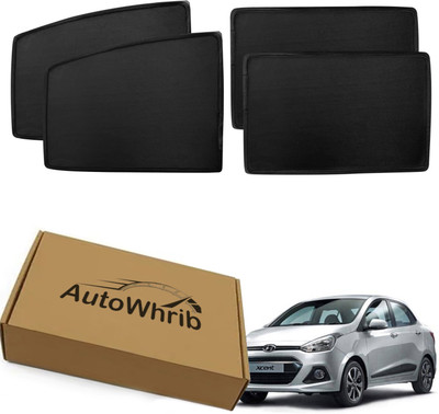 Autowhrib Side Window Sun Shade For Hyundai Xcent(Black)
