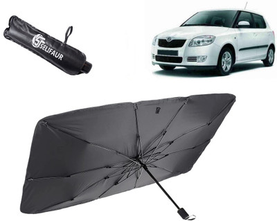 Selifaur Dashboard, Rear Window, Sun Roof, Windshield Sun Shade For Skoda Fabia(Black)