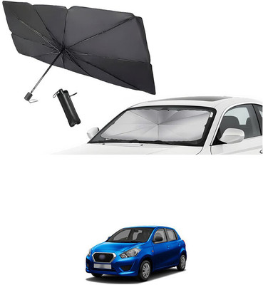 GONAMA Rear Window Sun Shade For Datsun Go(Silver)