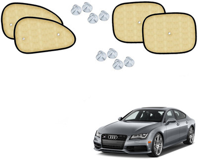 Automotive Prist Side Window Sun Shade For Audi S7(Beige)