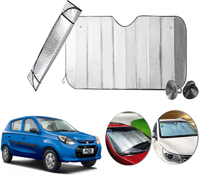 AUTO PEARL Dashboard, Windshield Sun Shade For Maruti Suzuki Alto 800(Silver)