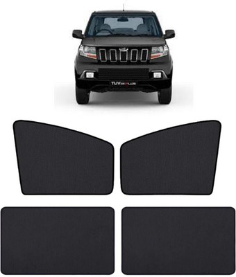 TOP VECHILE Rear Window, Side Window Sun Shade For Mahindra TUV 300(Black)