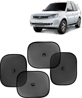 Kingsway Side Window, Rear Window, Windshield Sun Shade For Tata Safari Storme(Black)