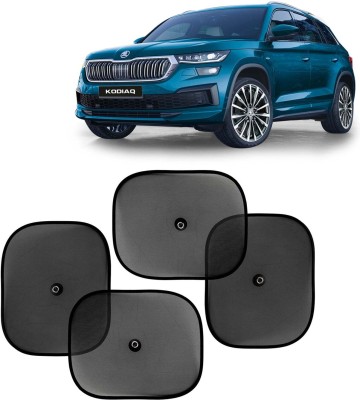 Kingsway Side Window, Rear Window, Windshield Sun Shade For Skoda Kodiaq(Black)