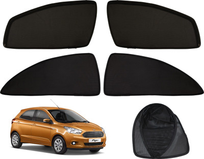 Magnetic Rear Window Sun Shade For Ford Figo(Black)