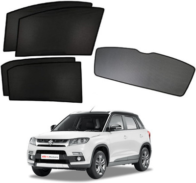 RAKRISH Rear Window, Side Window Sun Shade For Maruti Suzuki Vitara Brezza(Black)