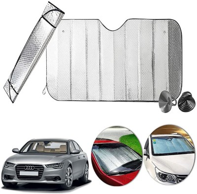 AUTO PEARL Dashboard, Windshield Sun Shade For Audi A6(Silver)