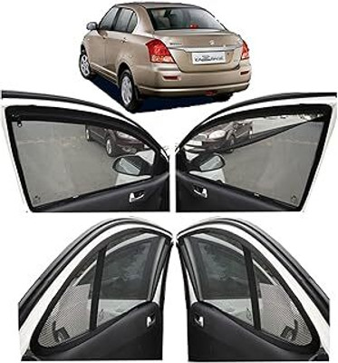 Crc Side Window Sun Shade For Maruti Suzuki Swift Dzire(Black)