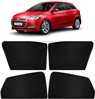 RAKRISH Rear Window, Side Window Sun Shade For Hyundai Elite i20(Black)