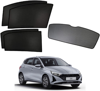 TOP VECHILE Rear Window, Side Window Sun Shade For Hyundai i20(Black)