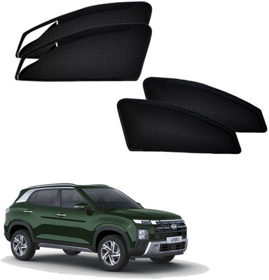 HARKRISH Side Window Sun Shade For Hyundai Creta(Black)