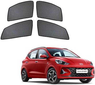 AuTO ADDiCT Side Window Sun Shade For Hyundai Grand i10 NIOS(Black)