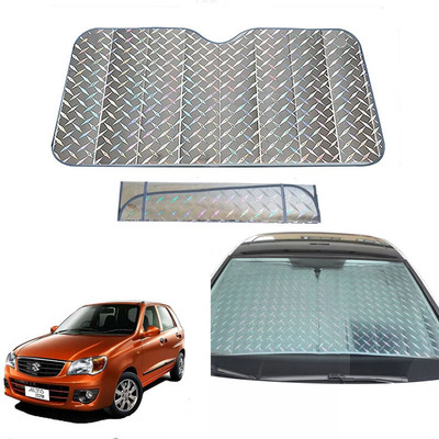AUTO PEARL Dashboard, Windshield Sun Shade For Maruti Suzuki Alto K10(Grey)
