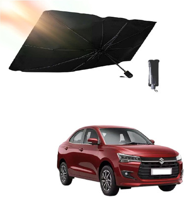 ROSHNEER ENTERPRISES Windshield Sun Shade For Maruti Suzuki Swift Dzire(Black, Silver)